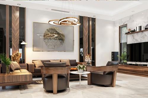 Nâng tầm không gian sống với nội thất gỗ tự nhiên cho phòng khách