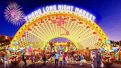 Khám phá phố chợ đêm rộng hơn 3.000m2 tại Thăng Long Central City