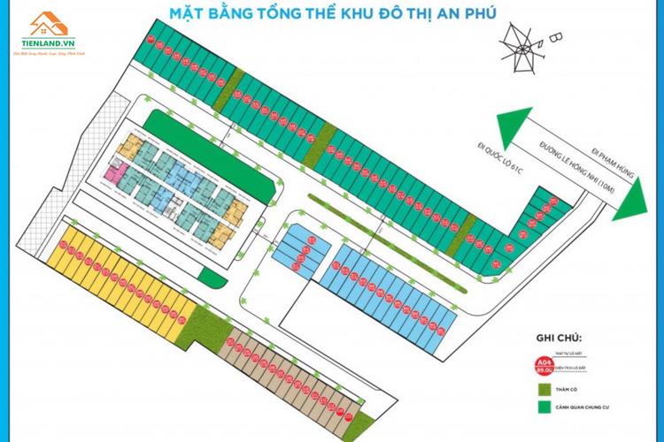 Mặt bằng dự án Khu đô thị An Phú Cần Thơ