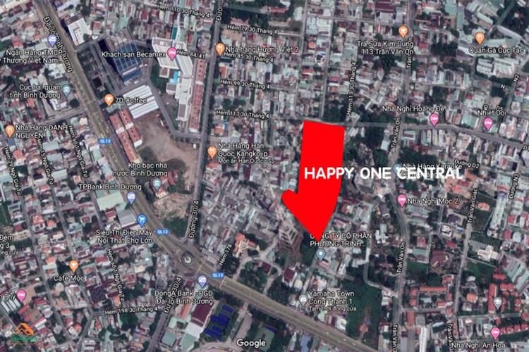 Vị trí dự án căn hộ Happy One Central Bình Dương