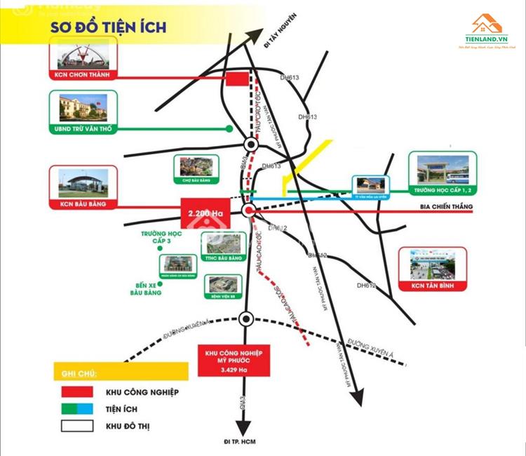 Vị trí của dự án Crown Garden Bình Dương