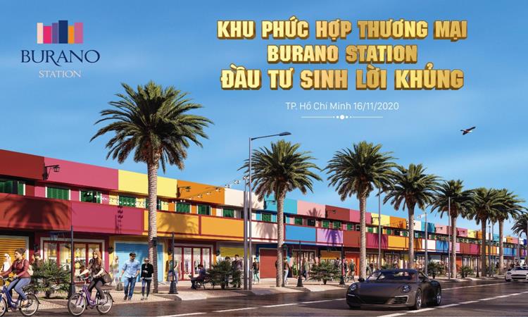 Phối cảnh khu phức hợp thương mại Burano Station