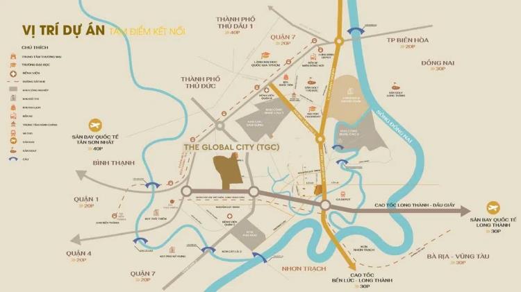 Vị trí khu đô thị The Global City