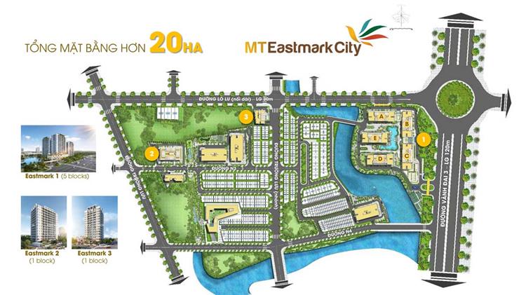 Mặt bằng khu căn hộ MT Eastmark City Quận 9