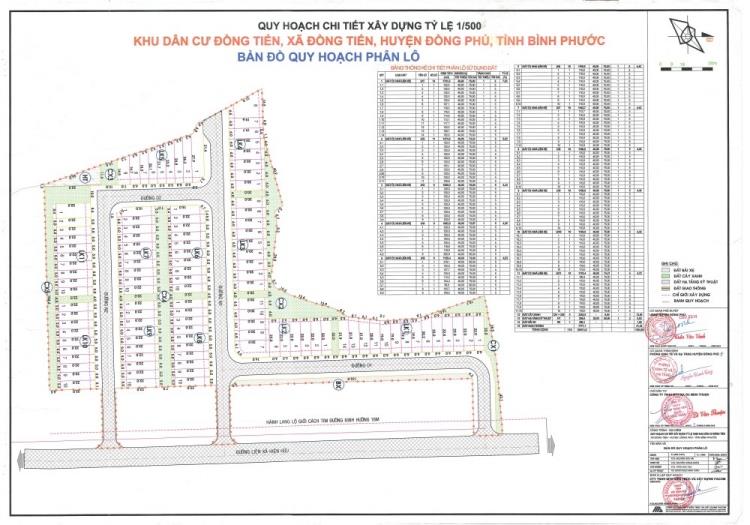 Mặt bằng KDC Đồng Tiến Bình Phước