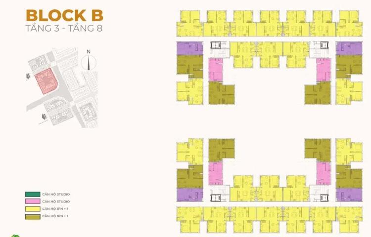 Mặt bằng tổng thể Block B