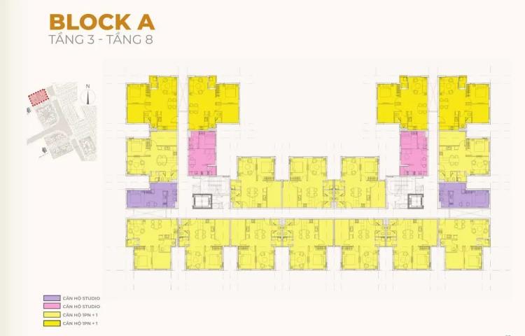 Mặt bằng tổng thể Block A