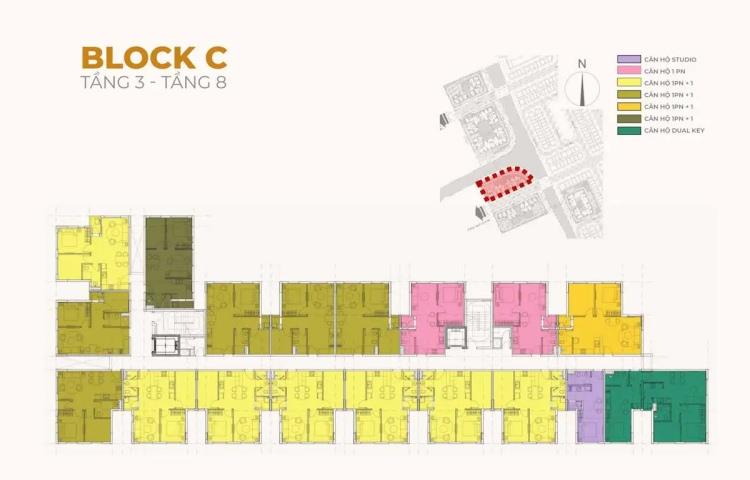 Mặt bằng tổng thể Block C