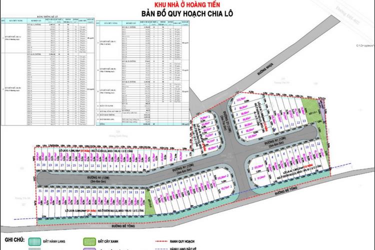 Mặt bằng tổng thể dự án Hoàng Tiến Central