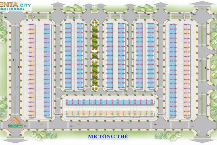 Mặt bằng dự án Centa City Bình Dương