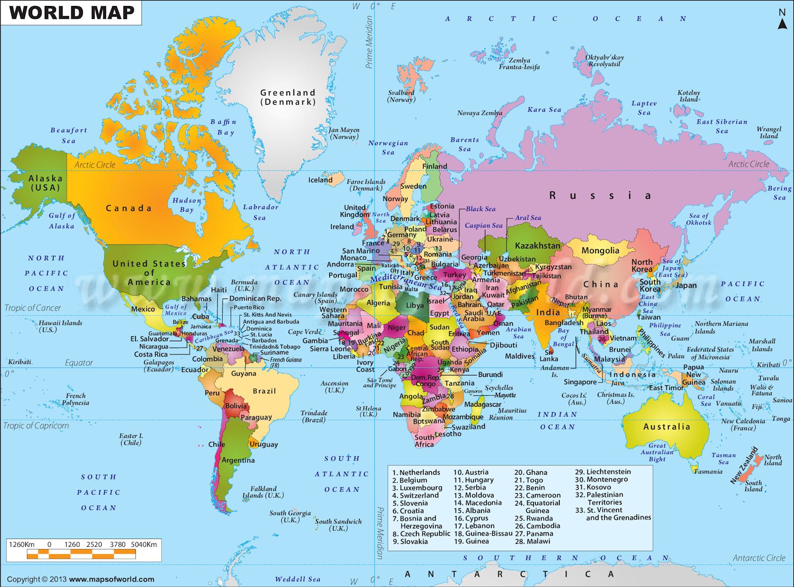 Bản đồ thế giới, Click vào hình để xem kích thước lớn