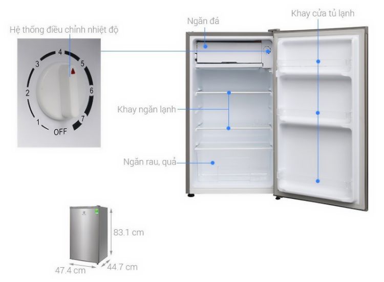 Tủ lạnh Electrolux 85l