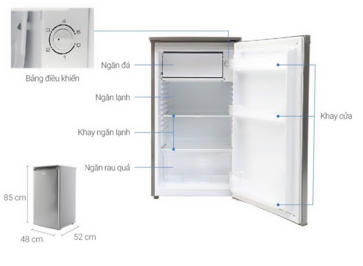 Tủ lạnh mini Beko 90l