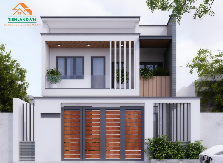 Một số mẫu nhà phố 2 tầng đơn giản