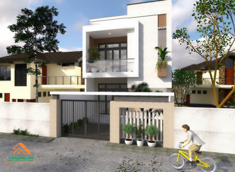 Một số mẫu nhà phố 2 tầng đơn giản