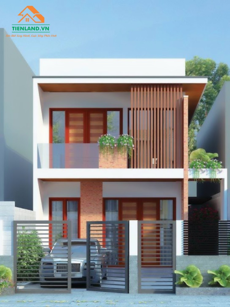 Một số mẫu nhà phố 2 tầng đơn giản