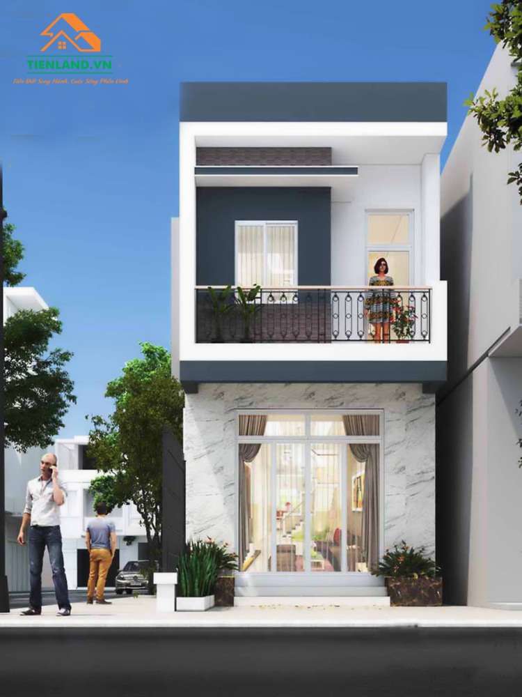 Một số mẫu nhà phố 2 tầng đơn giản