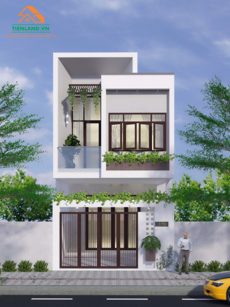 Một số mẫu nhà phố 2 tầng đơn giản