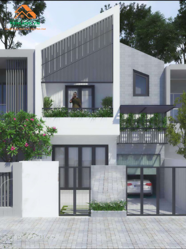 Một số mẫu nhà phố 2 tầng đơn giản