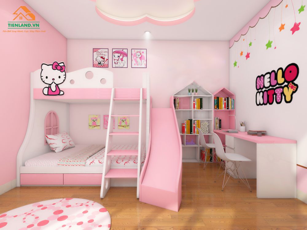 12 cách thiết kế phòng ngủ cho bé gái màu hồng cực dễ thương Welcome To  Dunlopillo Sài Gòn Store