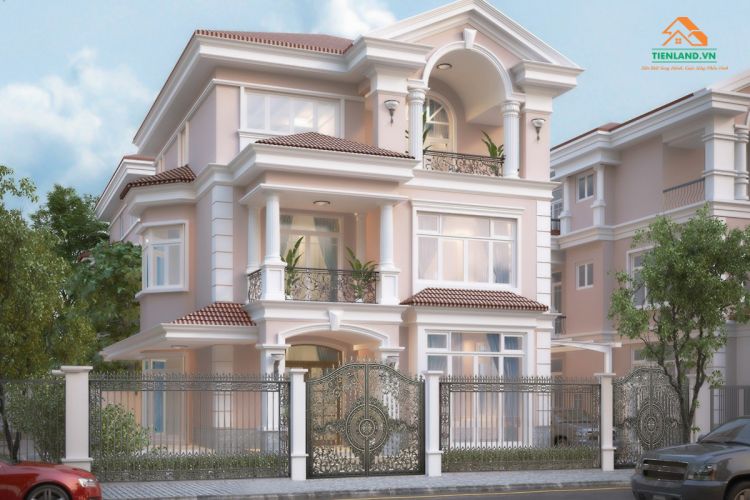 Với gam màu pastel mới lạ, ngôi biệt thự tạo được điểm nhấn với sự trẻ trung hiếm có