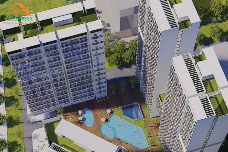 Phối cảnh mặt bằng dự án căn hộ Green Tower Bình Dương