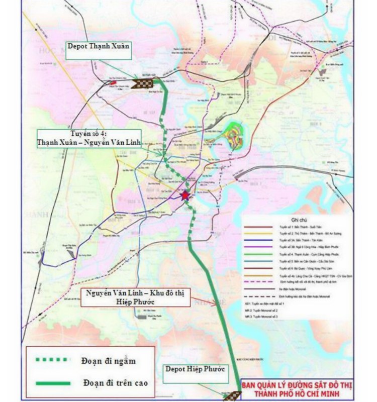 Tuyến Metro số 4 Thanh Xuân - Khu đô thị Hiệp Phước