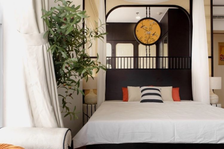 Phòng ngủ theo phong cách Indochine
