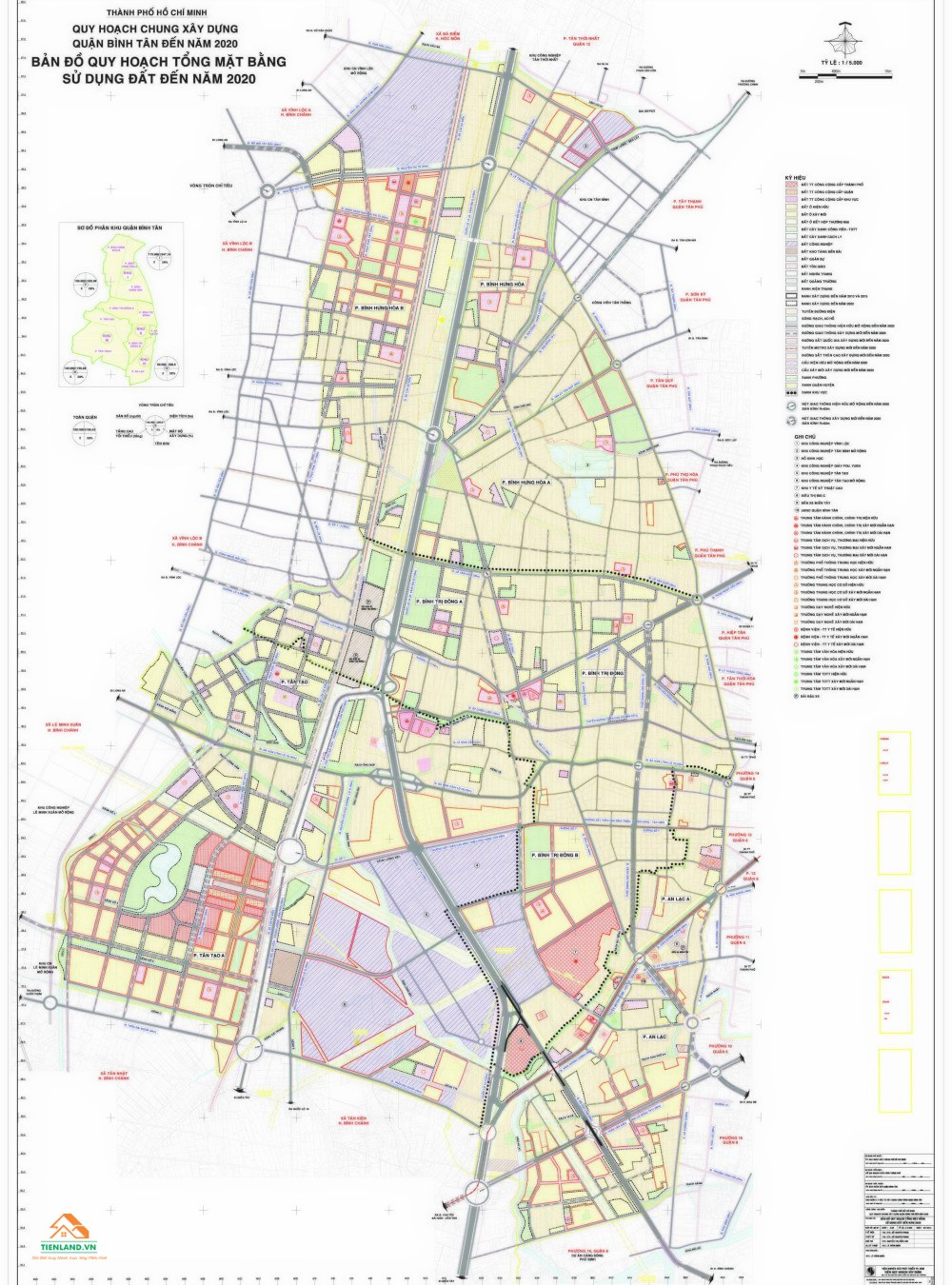 Bản đồ quận Bình Tân, click vào đây để xem kích thước lớn
