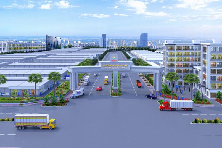 Phối cảnh khu công nghiệp Phú Tân