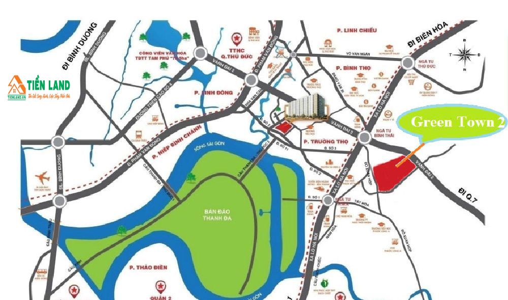 Vị trí dự án Green Town 2 Quận 9