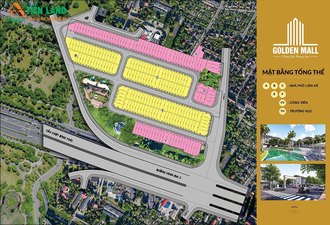 Mặt bằng tồng thể dự án Golden Mall Quận 9