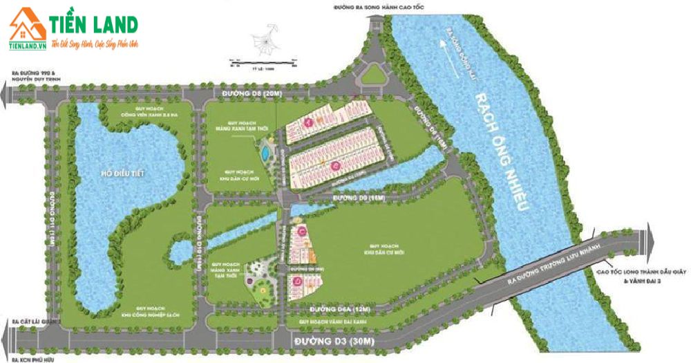 Mặt bằng tổng thể dự án đất nền Rio Verde Quận 9
