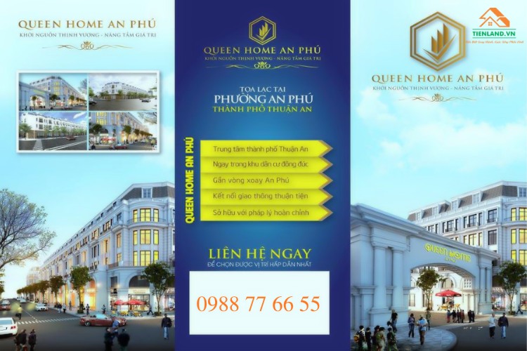 Queen Home An Phú nằm tại trung tâm thành phố Thuận An