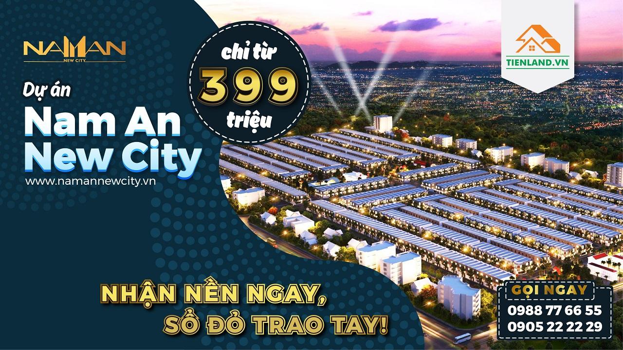 Dự án Nam An New City nhận nền ngay, sổ đỏ trao tay.