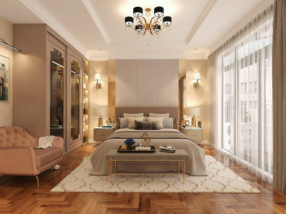 Thiết kế phòng ngủ sang trọng Thăng Long Luxury