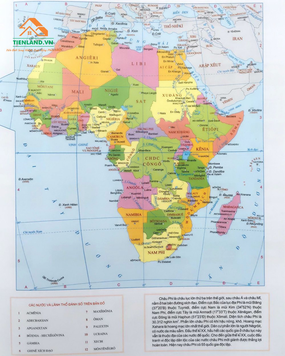 Bản đồ châu Phi, Click vào hình để xem kích thước lớn