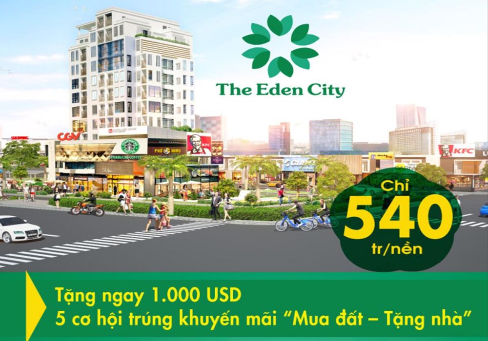 Gi á bán dự án The Eden City Bình Dương