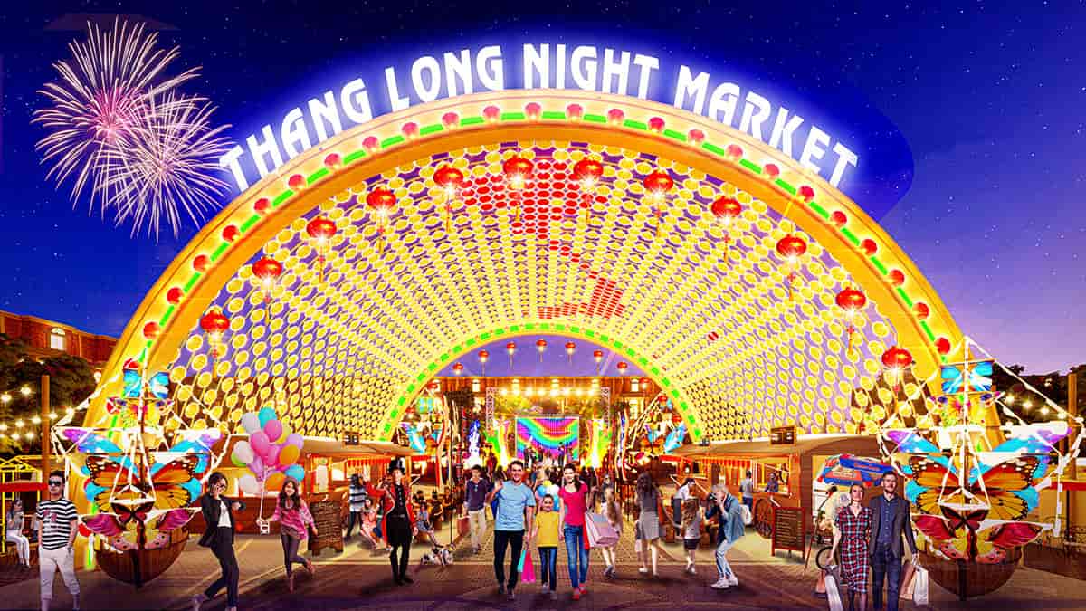 Thăng Long Night Market, điểm vui chơi, mua sắm trong tương lai