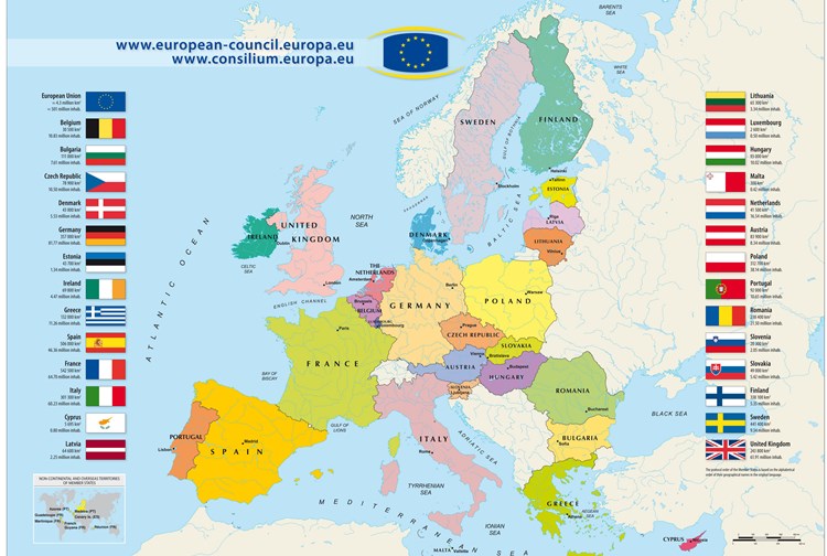 Bản đồ Châu Âu, Click vào hình để xem kích thước lớn