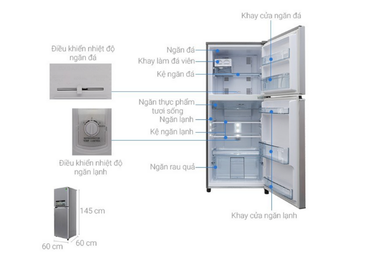 Mẫu tủ lạnh Toshiba 234 lít